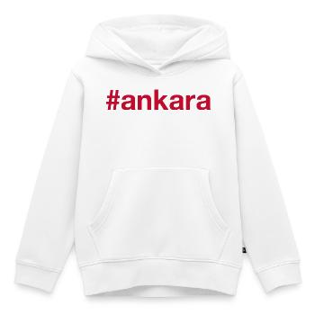 ANKARA Turkey Türkei Hashtag - Kinder Premium Organic Hoodie - Weiß - Vorne - AI Model Kid Female (0cm)