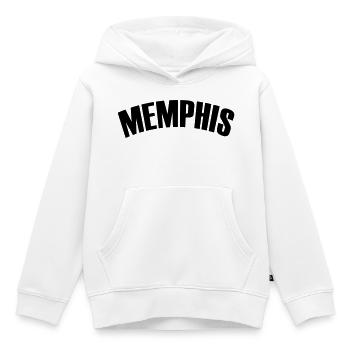 Maillot de Memphis - Sweat Premium à capuche enfant bio - blanc - Devant - AI Model Kid Female (0cm)