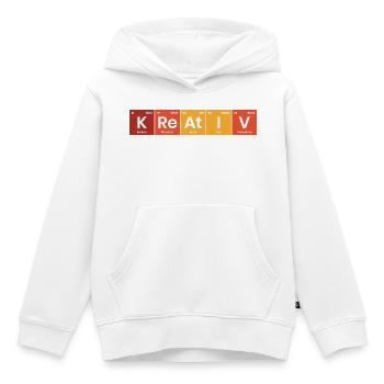 Periodensystem Kreativ - Kinder Premium Organic Hoodie - Weiß - Vorne - AI Model Kid Female (0cm)