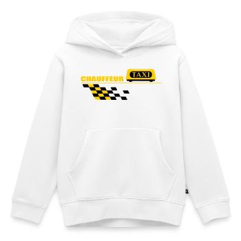 Taxifahrer - Kinder Premium Organic Hoodie - Weiß - Vorne - AI Model Kid Female (0cm)