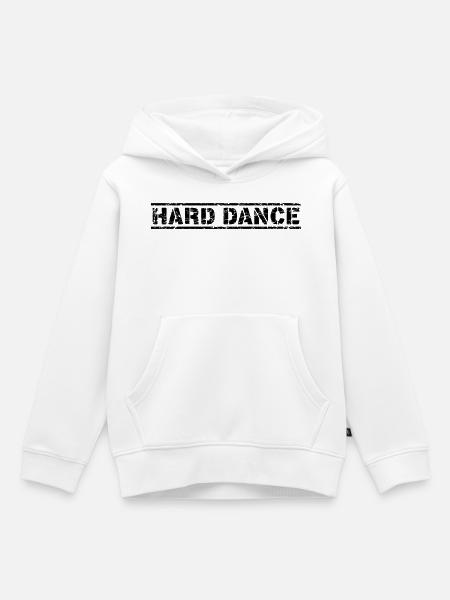Hard Dance - Kinder Premium Organic Hoodie - Weiß