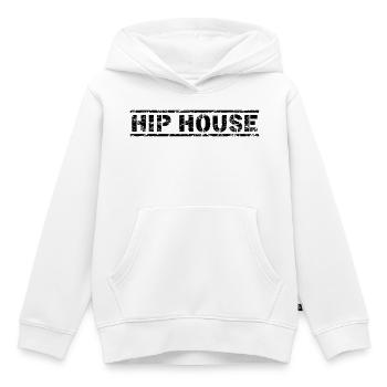 Hip House - Kids Premium Organic Hoodie - white - Front - AI Model Kid Female (0cm)