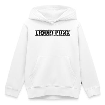 Liquid Funk - Kids Premium Organic Hoodie - white - Front - AI Model Kid Female (0cm)