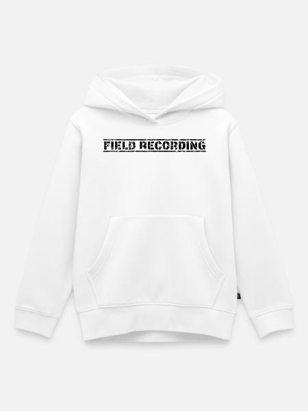 Field Recording - Kinder Premium Organic Hoodie - Weiß