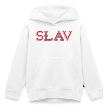 SLAV Slavic Folk Slawisch - Kinder Premium Organic Hoodie - Weiß - Vorne - AI Model Kid Female (0cm)