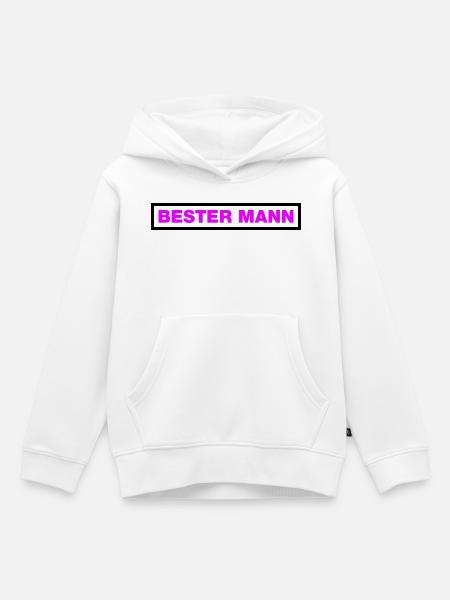 Bester Mann - Kinder Premium Organic Hoodie - Weiß