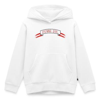 Banderole de fille de Vienne - Sweat Premium à capuche enfant bio - blanc - Devant - AI Model Kid Female (0cm)