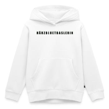 Härzbluetbaslerin Kanton Basel - Kinder Premium Organic Hoodie - Weiß - Vorne - AI Model Kid Female (0cm)