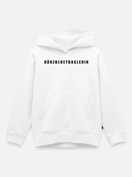 Härzbluetbaslerin Kanton Basel - Kinder Premium Organic Hoodie - Weiß