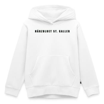 Härzbluet St. Galler St. Gallen - Sweat Premium à capuche enfant bio - blanc - Devant - AI Model Kid Female (0cm)
