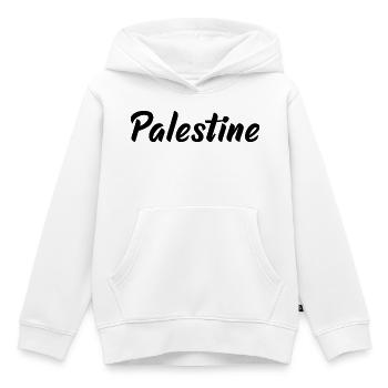 Palestine - Sweat Premium à capuche enfant bio - blanc - Devant - AI Model Kid Female (0cm)