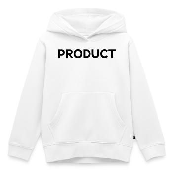 PRODUCT Design, Marke, Type, Typografie, Statement - Kinder Premium Organic Hoodie - Weiß - Vorne - AI Model Kid Female (0cm)