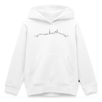Battement de cœur Shanghai - Sweat Premium à capuche enfant bio - blanc - Devant - AI Model Kid Female (0cm)
