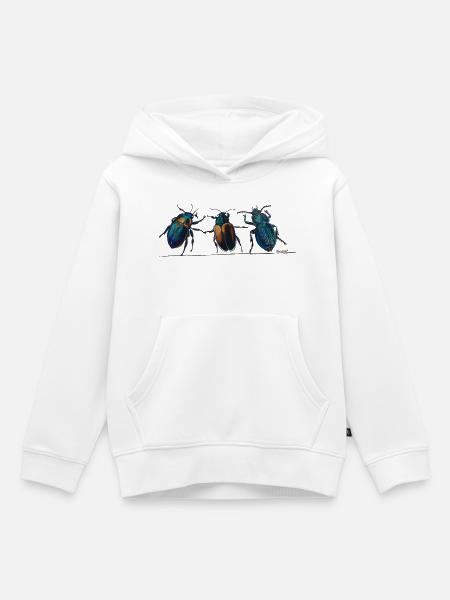 3Käfer - Kinder Premium Organic Hoodie - Weiß