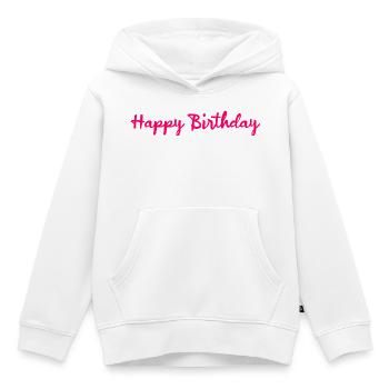 ALLES GUTE ZUM GEBURTSTAG. JAHRESTAG. - Kinder Premium Organic Hoodie - Weiß - Vorne - AI Model Kid Female (0cm)
