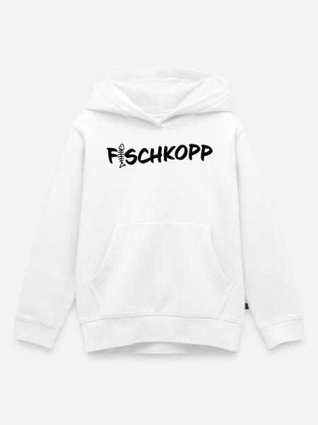 Fischkopp - Kinder Premium Organic Hoodie - Weiß