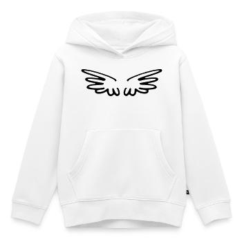 Flügel - Kinder Premium Organic Hoodie - Weiß - Vorne - AI Model Kid Female (0cm)