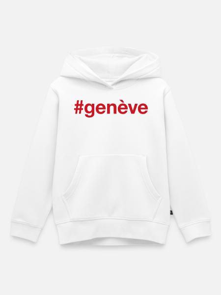 GENEVE Genf Suisse Schweiz - Kinder Premium Organic Hoodie - Weiß