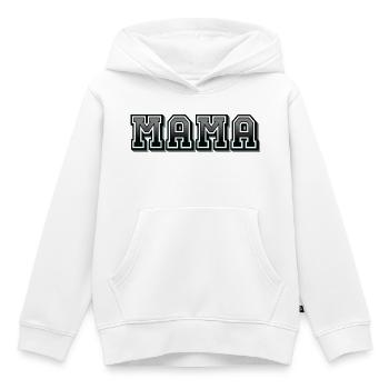 MOM - Kids Premium Organic Hoodie - white - Front - AI Model Kid Female (0cm)
