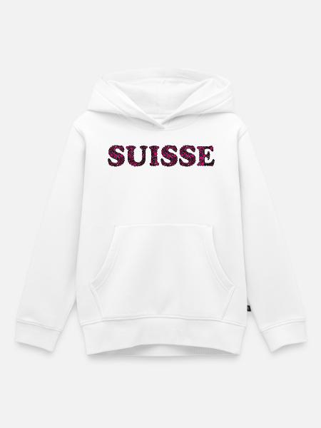 SCHWEIZ. LAND - Kinder Premium Organic Hoodie - Weiß