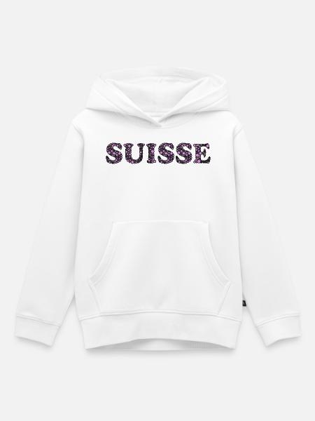 SCHWEIZ - Kinder Premium Organic Hoodie - Weiß