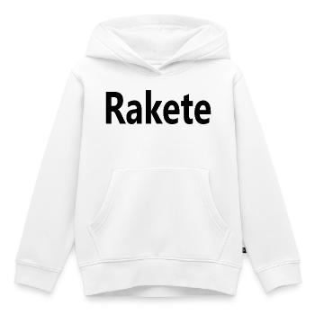 Rakete - Kinder Premium Organic Hoodie - Weiß - Vorne - AI Model Kid Female (0cm)