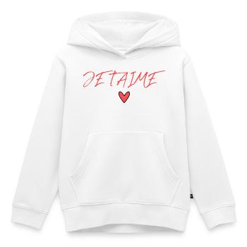 VALENTINSTAG. Junggesellinnenabschied. ICH LIEBE DICH. ICH LIEBE DICH. LIEBE - Kinder Premium Organic Hoodie - Weiß - Vorne - AI Model Kid Female (0cm)
