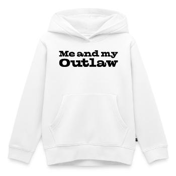 33 Moi et mon hors-la-loi - Sweat Premium à capuche enfant bio - blanc - Devant - AI Model Kid Female (0cm)