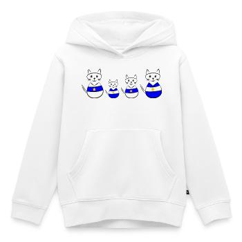 anniversaire. anniversaire décennie. humour. drôle - Sweat Premium à capuche enfant bio - blanc - Devant - AI Model Kid Female (0cm)