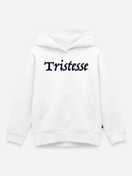 Tristesse - Kinder Premium Organic Hoodie - Weiß