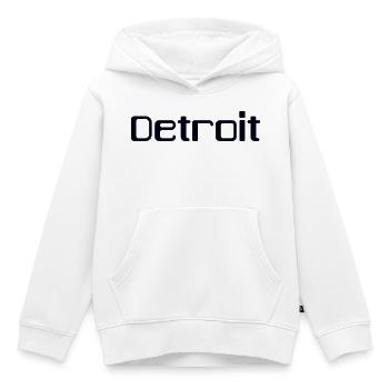 DETROIT - Kinder Premium Organic Hoodie - Weiß - Vorne - AI Model Kid Female (0cm)