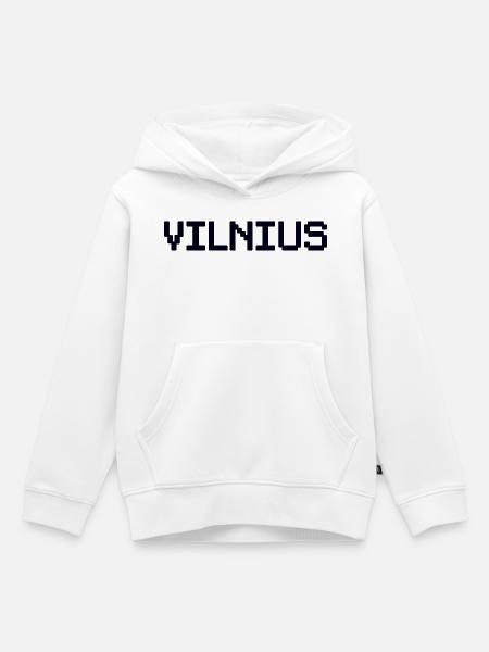 VILNIUS Lithuania Litauen - Kinder Premium Organic Hoodie - Weiß