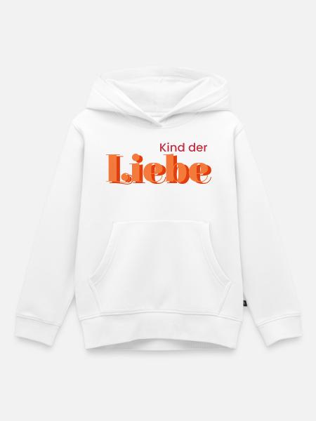 Kind der Liebe - Kinder Premium Organic Hoodie - Weiß