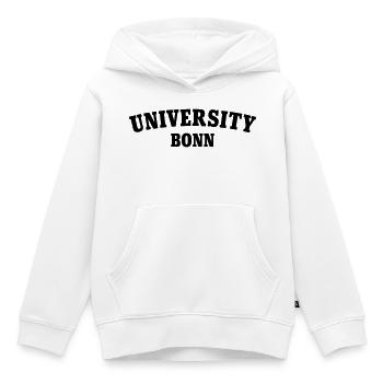 Université de Bonn - Sweat Premium à capuche enfant bio - blanc - Devant - AI Model Kid Female (0cm)