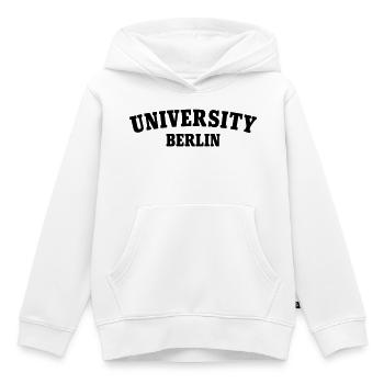 Université de Berlin - Sweat Premium à capuche enfant bio - blanc - Devant - AI Model Kid Female (0cm)