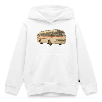 Rollende Erinnerung im Retrolook - Kinder Premium Organic Hoodie - Weiß - Vorne - AI Model Kid Female (0cm)