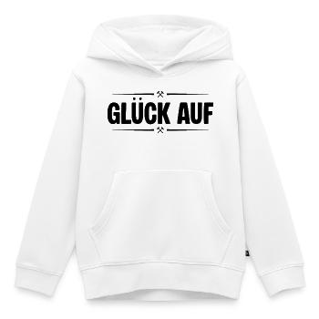 Glueck auf Verliebt - Kinder Premium Organic Hoodie - Weiß - Vorne - AI Model Kid Female (0cm)