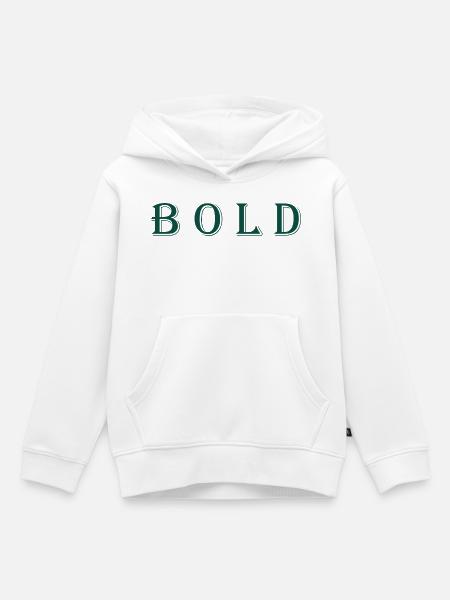 Würdevolles abstraktes Kunstdesign - Kinder Premium Organic Hoodie - Weiß
