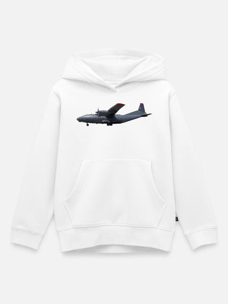 An-12 - Kinder Premium Organic Hoodie - Weiß