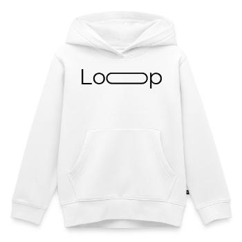 Minimalist Abstract Line Art Design - Kids Premium Organic Hoodie - white - Front - AI Model Kid Female (0cm)
