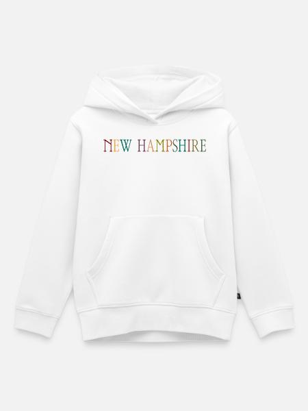 New Hampshire - Kinder Premium Organic Hoodie - Weiß