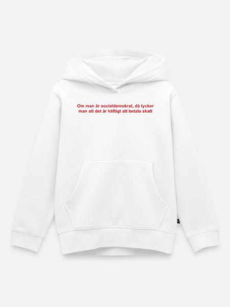 Analytisch-satirische Textgestaltung - Kinder Premium Organic Hoodie - Weiß