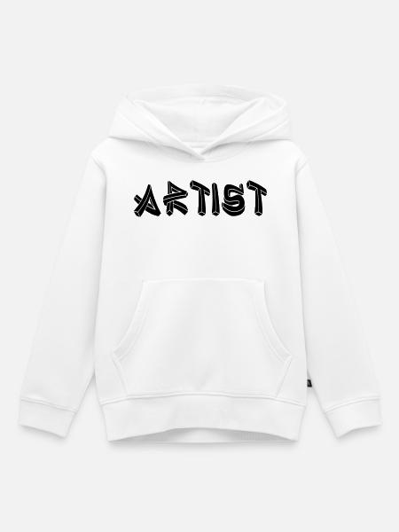 artist - Kinder Premium Organic Hoodie - Weiß