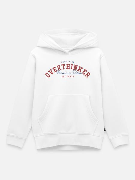 ÜBERDENKER - Kinder Premium Organic Hoodie - Weiß