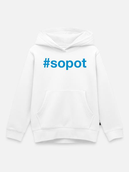 Sopot Polska Polen - Kinder Premium Organic Hoodie - Weiß