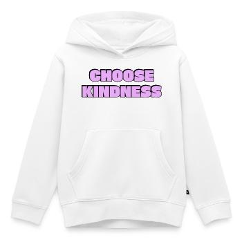 Wählen Sie Freundlichkeit - Kinder Premium Organic Hoodie - Weiß - Vorne - AI Model Kid Female (0cm)