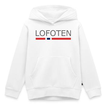 Lofoten - Norvège - Norvège - Norvège - Sweat Premium à capuche enfant bio - blanc - Devant - AI Model Kid Female (0cm)