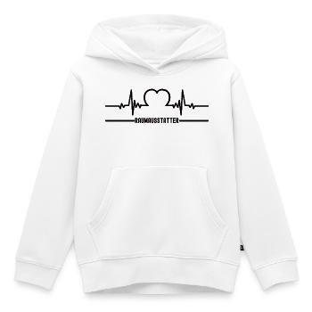 Herzschlag Raumausstatter Dekorateur Einrichtung - Kinder Premium Organic Hoodie - Weiß - Vorne - AI Model Kid Female (0cm)