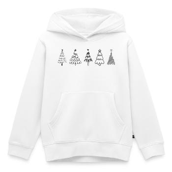 Weihnachtsbäume - Kinder Premium Organic Hoodie - Weiß - Vorne - AI Model Kid Female (0cm)