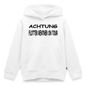 Rentner - Kinder Premium Organic Hoodie - Weiß - Vorne - AI Model Kid Female (0cm)